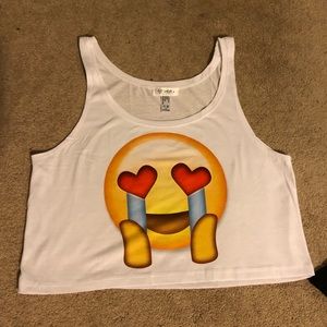 Crying Heart Eye Emoji Freshtops Tank Top
